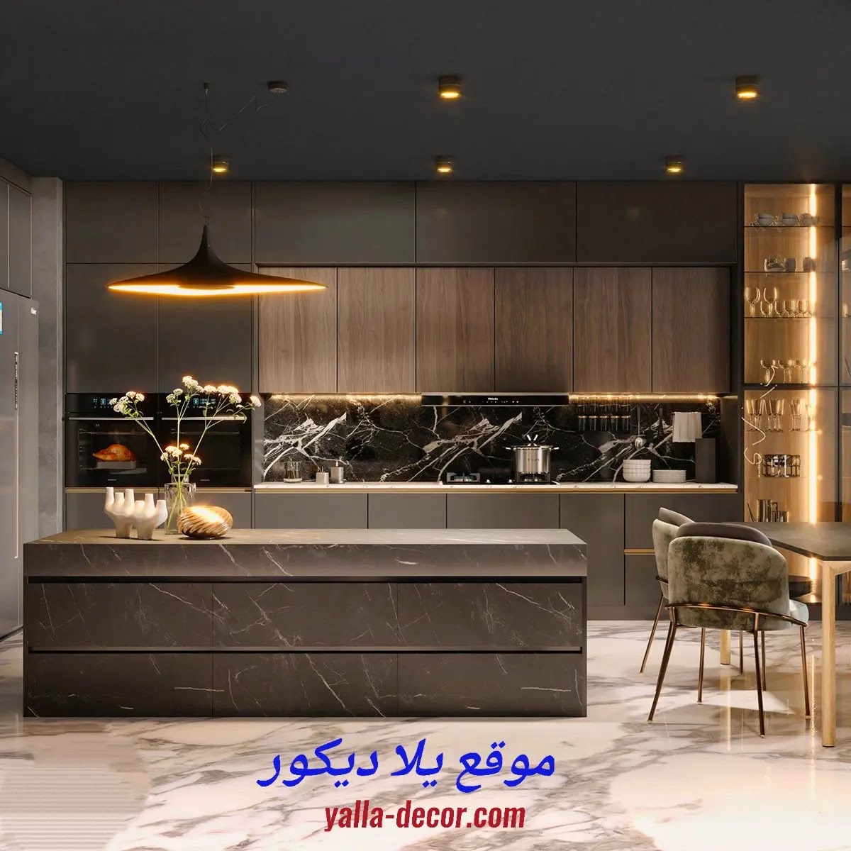 مطابخ 2024 اشكال مطابخ ألمونتال و أكريلك 2025